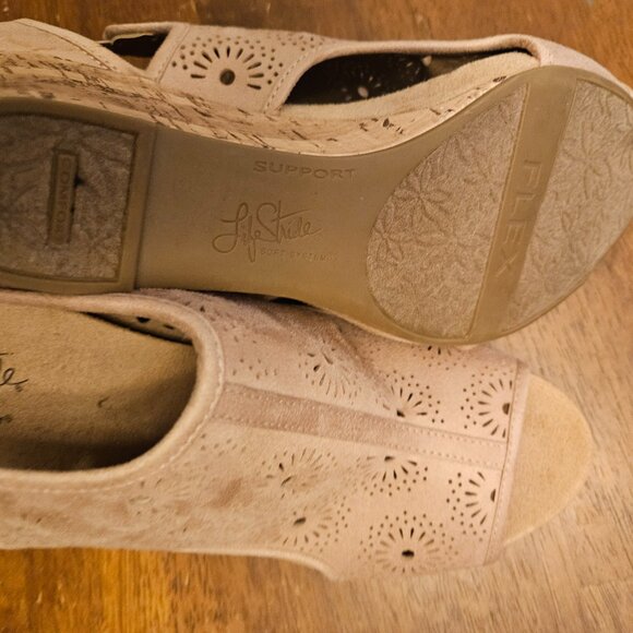 Life stride soft collection cut out blush wedge heel Slip On Comfort shoes 10 - Picture 8 of 15